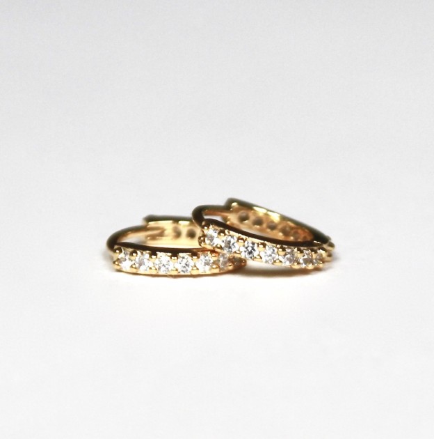 JT Sm Hoops Med Klare Krystaller JoyTag Norwegian Jewellery Brand